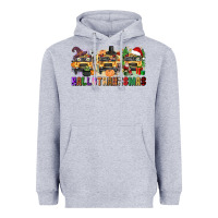 Heather Grey hallothanksmas Heavyweight Hoodie - texasbilliewilder