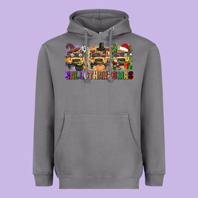 Hallothanksmas Heavyweight Hoodie Designed By Texasbilliewilder