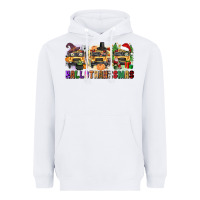 White hallothanksmas Heavyweight Hoodie - texasbilliewilder