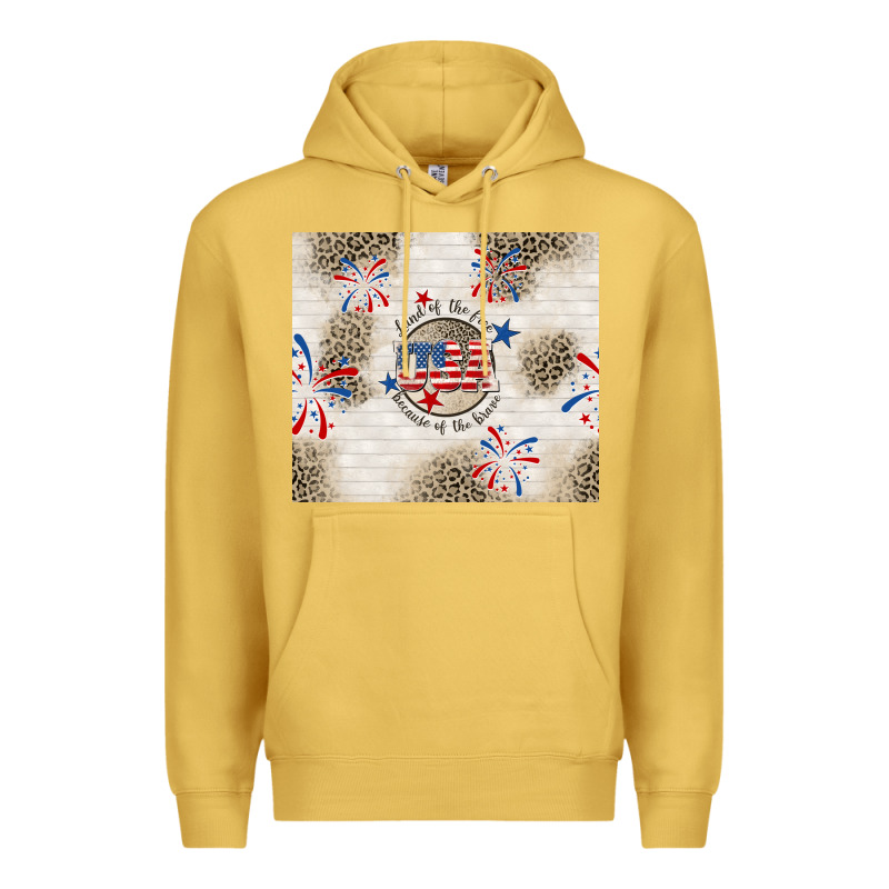 Usa Land Of The Free Because Of The Brave Premium Hoodie by TumblerDesignByShophia | Teevron