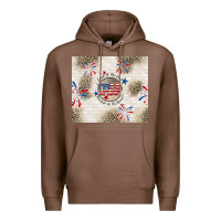 Chestnut usa land of the free because of the brave Premium Hoodie - TumblerDesignByShophia