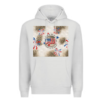 Dove Grey usa land of the free because of the brave Premium Hoodie - TumblerDesignByShophia