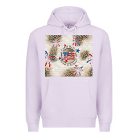 Lilac usa land of the free because of the brave Premium Hoodie - TumblerDesignByShophia