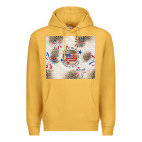 Mustard usa land of the free because of the brave Premium Hoodie - TumblerDesignByShophia