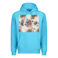 Ocean Blue usa land of the free because of the brave Premium Hoodie - TumblerDesignByShophia
