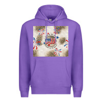 Purple usa land of the free because of the brave Premium Hoodie - TumblerDesignByShophia