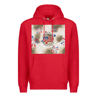 Red usa land of the free because of the brave Premium Hoodie - TumblerDesignByShophia