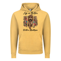 Vintage Mustard life is better with a maltipoo Vintage Hoodie - BarkalooDesign