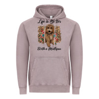 Vintage Zinc life is better with a maltipoo Vintage Hoodie - BarkalooDesign