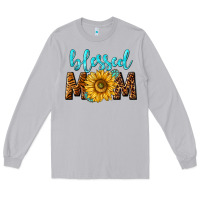 Moon Dust blessed mom with sunflower Long Sleeve Tee - NancyCooperArtShop