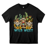 Black wild west western gnome Heavy Core Tee - BarkalooDesign