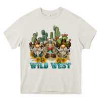 Wild West Western Gnome Heavy Core Tee | Teevron