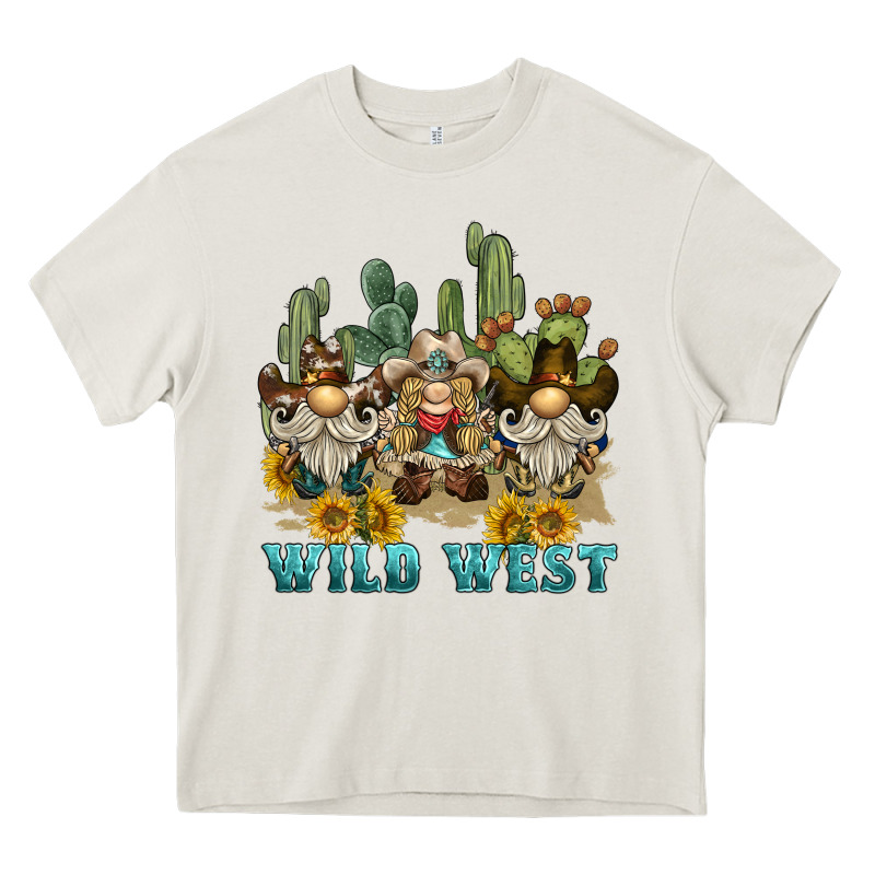 Wild West Western Gnome Heavy Core Tee by BarkalooDesign | Teevron