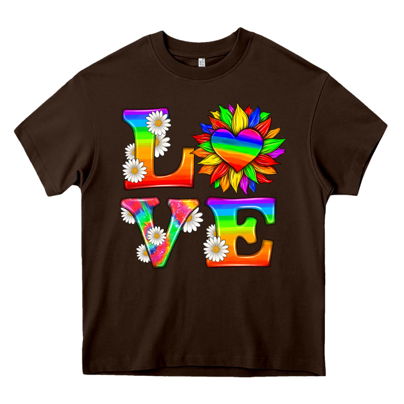Love And Sunflower Heavy Core Tee by HRA Design Shop | Teevron