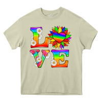 Mossy love and sunflower Heavy Core Tee - HRA Design Shop
