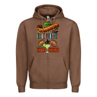 Chestnut cinco de dirinko sombrero Zipper Hoodie - BarkalooDesign