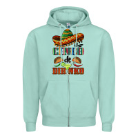 Seafoam cinco de dirinko sombrero Zipper Hoodie - BarkalooDesign