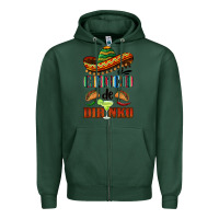 Sports Green cinco de dirinko sombrero Zipper Hoodie - BarkalooDesign