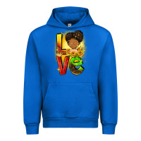 Cobalt Love Juneteenth Urban Hoodie - FaDigitalArtStudio