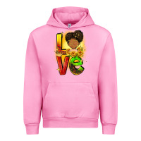 Fuchsia Pink Love Juneteenth Urban Hoodie - FaDigitalArtStudio