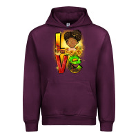 Mauve Wine Love Juneteenth Urban Hoodie - FaDigitalArtStudio