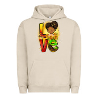 Pigment French Oak Love Juneteenth Urban Hoodie - FaDigitalArtStudio