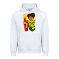 White Love Juneteenth Urban Hoodie - FaDigitalArtStudio