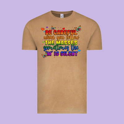 Be Careful When You Follow The Masses Sometimes Th Vintage Tee Designed By Maliassmallbusiness