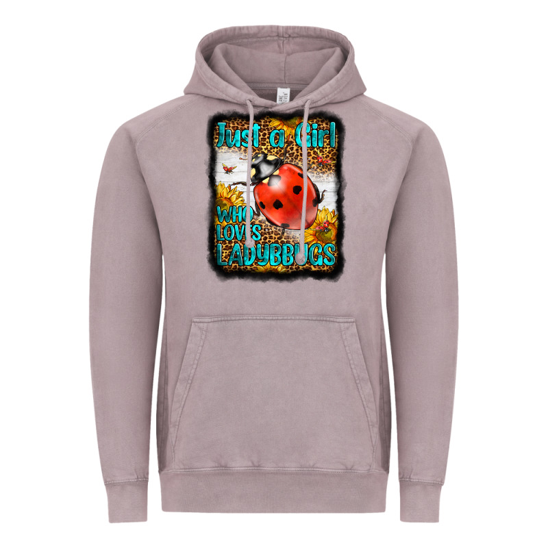 Western Just A Girl Who Loves Ladybug Vintage Hoodie by LillyAllenDesigns | Teevron