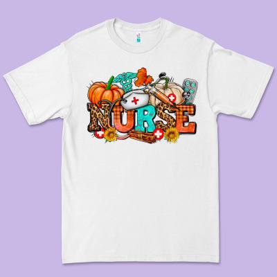 Nurse With Fall Element Premium Tee Designed By Adodesignshop