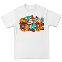 White nurse with fall element Premium Tee - AdoDesignShop
