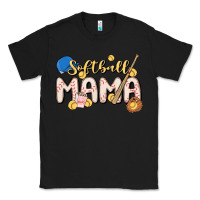 Black softball MAMA Classic Tee - MaliasSmallBusiness
