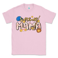Bubblegum Pink softball MAMA Classic Tee - MaliasSmallBusiness