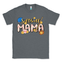 Charcoal Heather softball MAMA Classic Tee - MaliasSmallBusiness