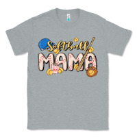 Heather Grey softball MAMA Classic Tee - MaliasSmallBusiness