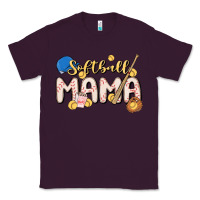 Plum softball MAMA Classic Tee - MaliasSmallBusiness