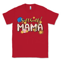 Red softball MAMA Classic Tee - MaliasSmallBusiness