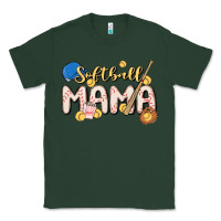Sports Green softball MAMA Classic Tee - MaliasSmallBusiness