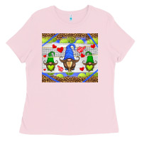 Bubblegum Pink western tennis gnome Ladies Tee - HRA Design Shop