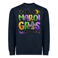 Navy happy mardi gras y'all Heavyweight Sweatshirt - MaliasSmallBusiness
