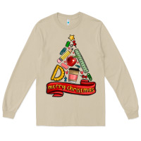 Mushroom teacher tools christmas tree Long Sleeve Tee - MaliasSmallBusiness