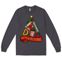 Smoke teacher tools christmas tree Long Sleeve Tee - MaliasSmallBusiness