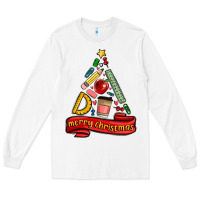 White teacher tools christmas tree Long Sleeve Tee - MaliasSmallBusiness