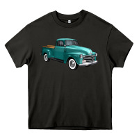 Asphalt western truck right 34 view Heavy Core Tee - FaDigitalArtStudio