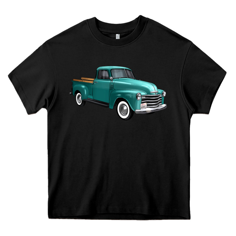 Western Truck Right 34 View Heavy Core Tee by FaDigitalArtStudio | Teevron