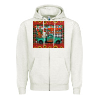 Oatmeal Heather merry christmas farm truck tumbler Zipper Hoodie - Jasminsmagicworld