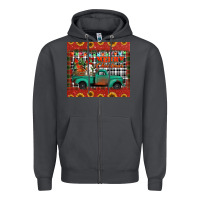 Smoke merry christmas farm truck tumbler Zipper Hoodie - Jasminsmagicworld