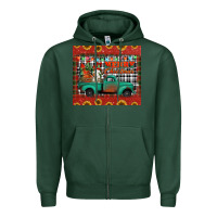Sports Green merry christmas farm truck tumbler Zipper Hoodie - Jasminsmagicworld
