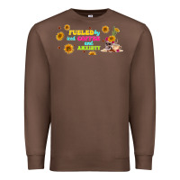 Chestnut fueled by ıced coffee and anxiety Premium Sweatshirt - TumblerDesignByShophia