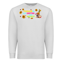 Dove Grey fueled by ıced coffee and anxiety Premium Sweatshirt - TumblerDesignByShophia